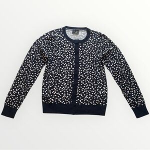 Liu Jo Black and White Dotted Snap Closure Cardigan